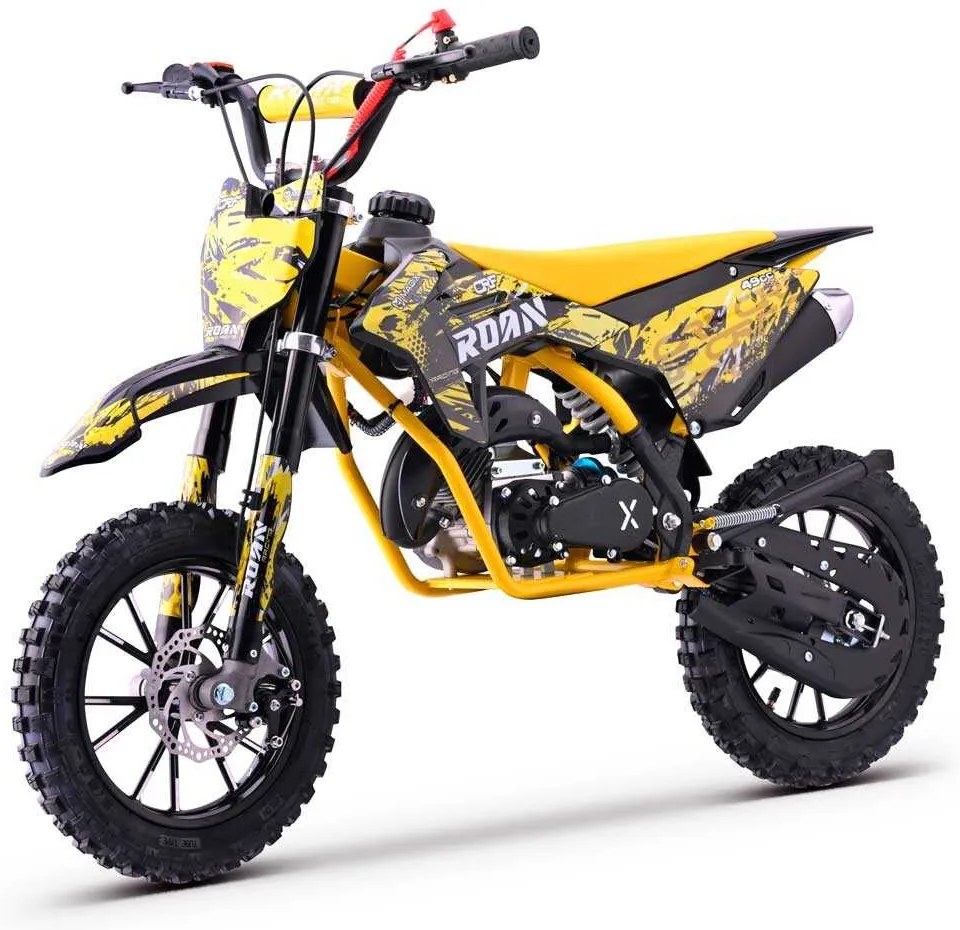 MINI MOTO Crianças MINICROSS gasolina 49cc Roan CRF 10/10" 3.5cv Amarela