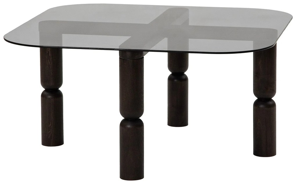 Mesa de Café Kei – Cor Antracite Fumado – 80cm x 40cm x 80cm