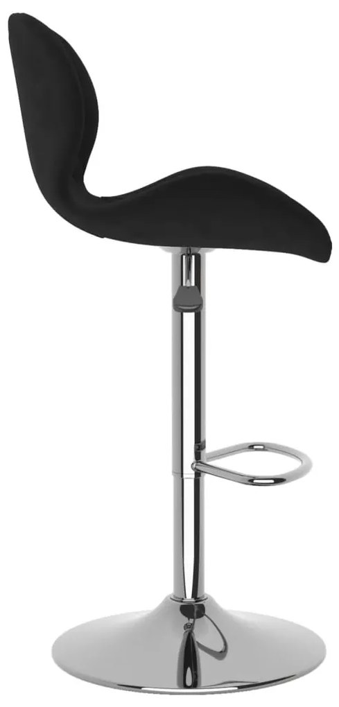 Bancos de bar 2 pcs veludo preto