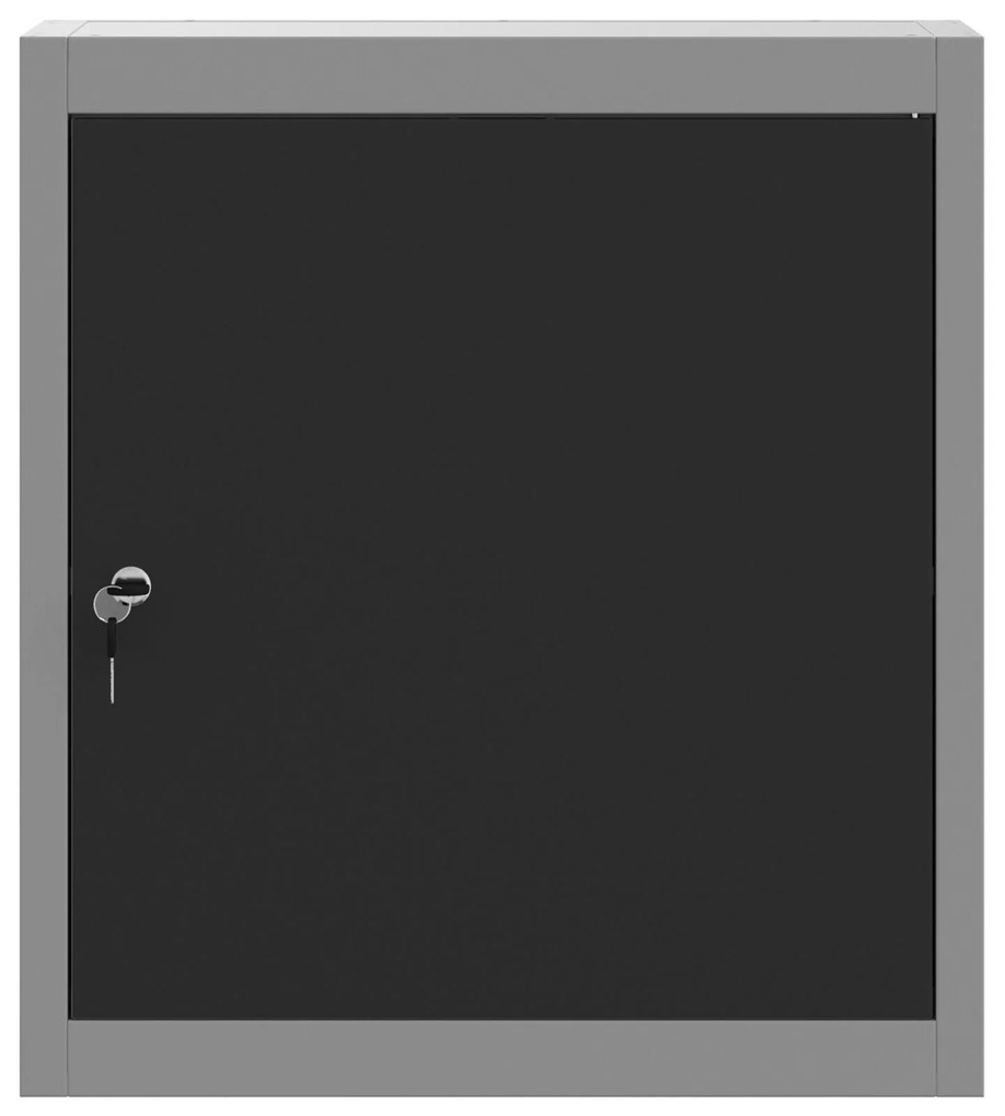 Armário de Ferramentas Parede vidaXL Preto 50x20x55 cm Aço