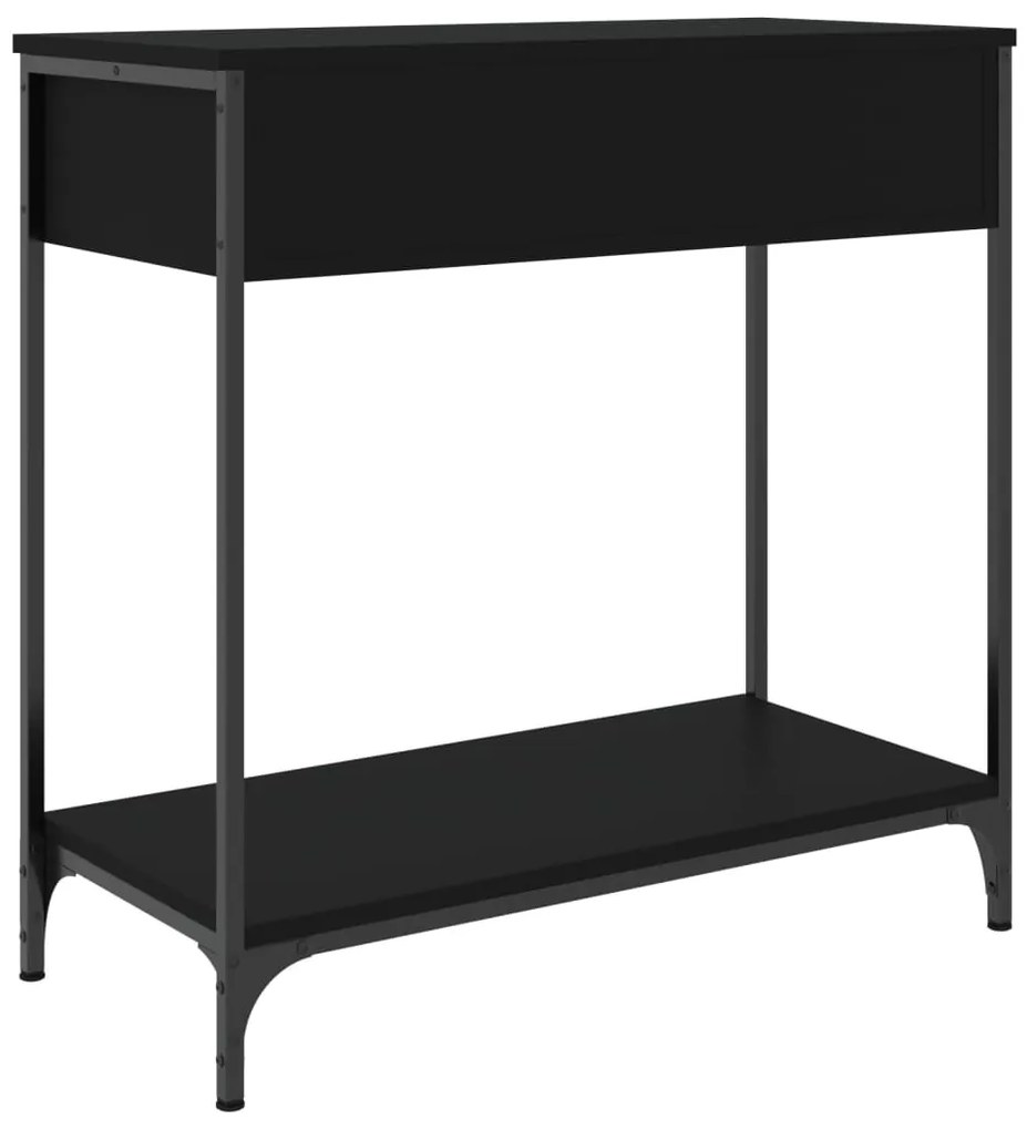 Mesa consola 75x34,5x75 cm derivados de madeira preto