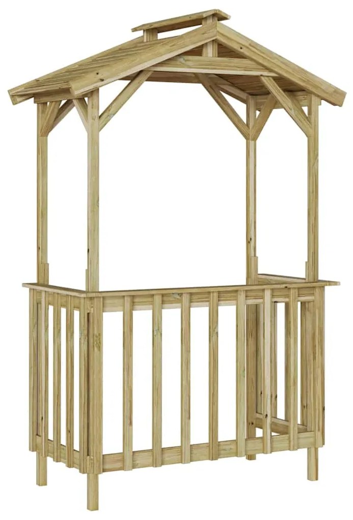 abrigo pra churrasqueira 133,5x63x200 cm em madeira de pinho tratada