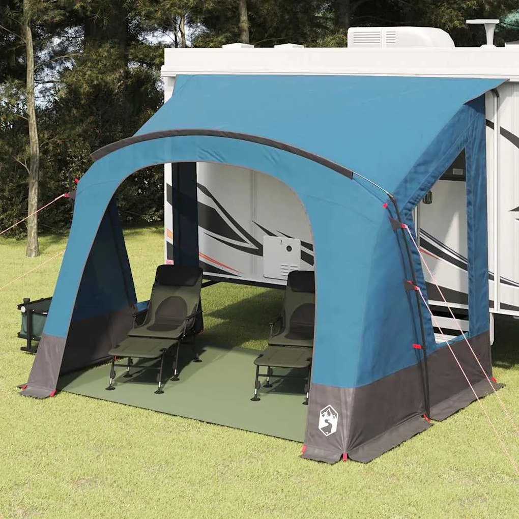 vidaXL Barraca de Caravana com telhado Azul 252 x 245 x 245 cm