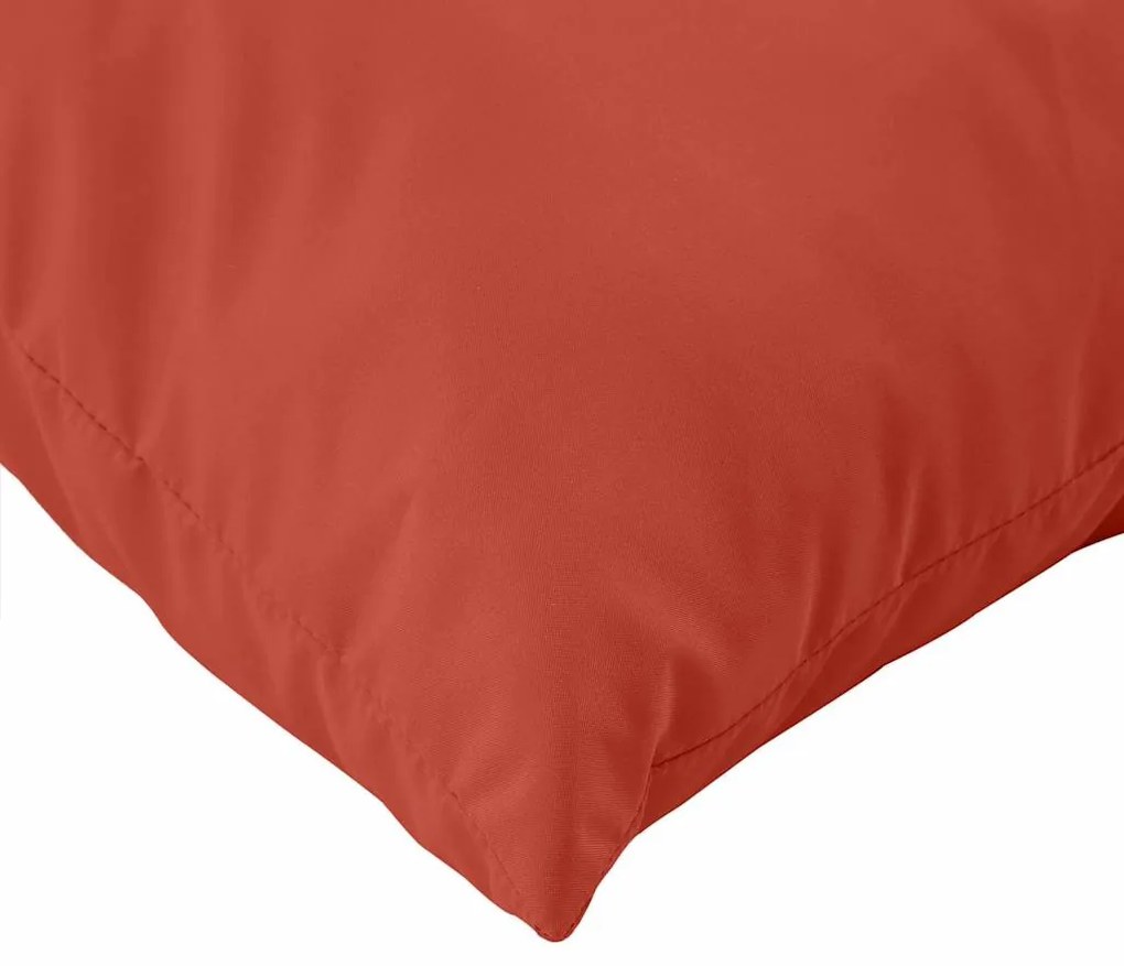 Almofadões de paletes 3 pcs mesclado tecido vermelho