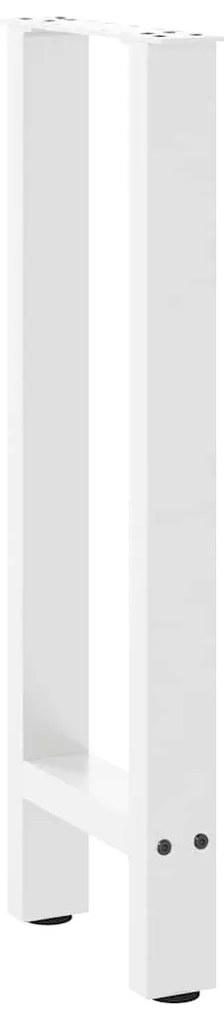Pés de mesa de console , brancos, 2 peças, 38x(72-73) cm, aço