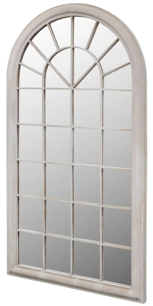 vidaXL Espelho jardim rústico arqueado 60x116cm uso interior/exterior