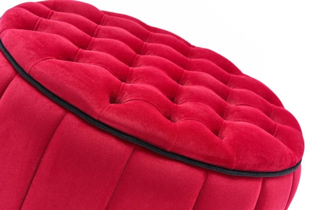 Pouffe Jasmin – Vermelho – 65x42x65 cm