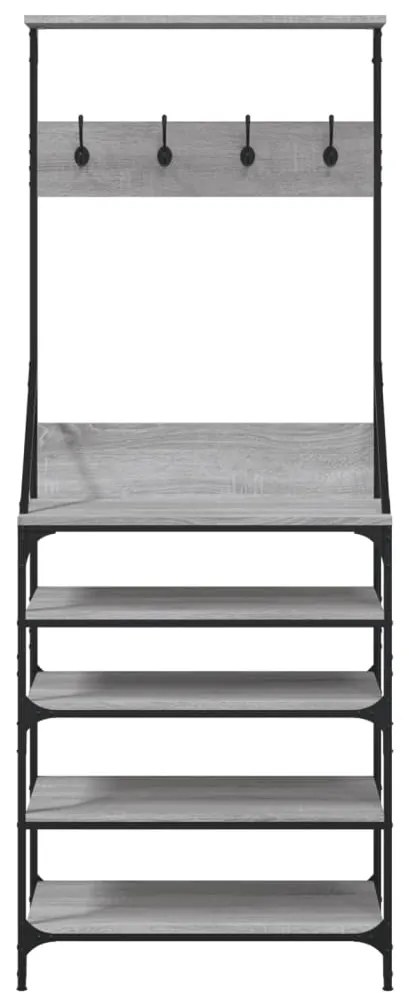 Conjunto de Entrada - Bengaleiro com arrumação calçado 70x34x184 cm ci