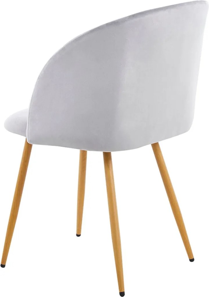 Pack 6 Cadeiras Velt Veludo - Cinza