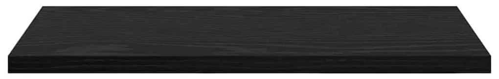 Placas de Estante - 4 pcs em Carvalho Preto, 40x20x1,5 cm, feitas de m