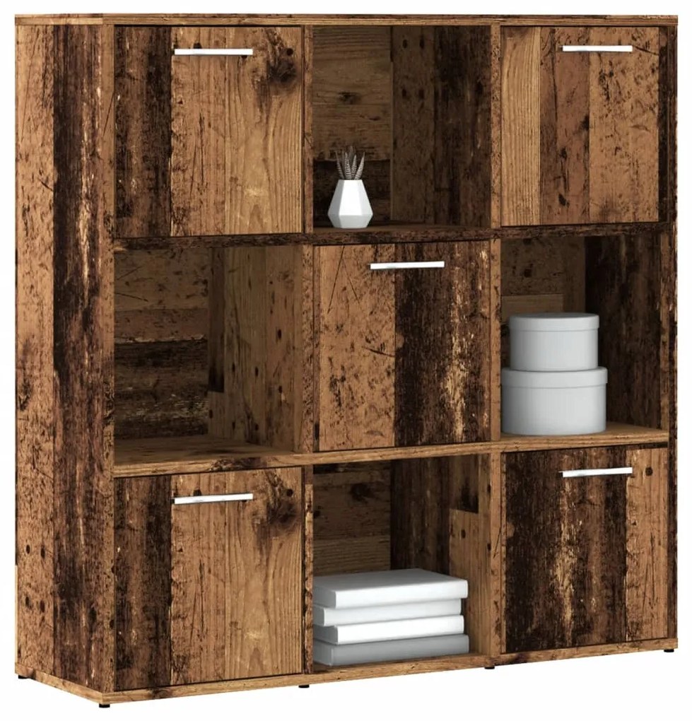vidaXL Prateleiras p/ estante 90x28x90 cm deriv. madeira madeira velha