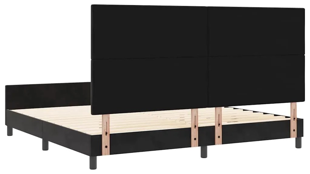 Cama vidaXL Preta 200x200 cm Veludo