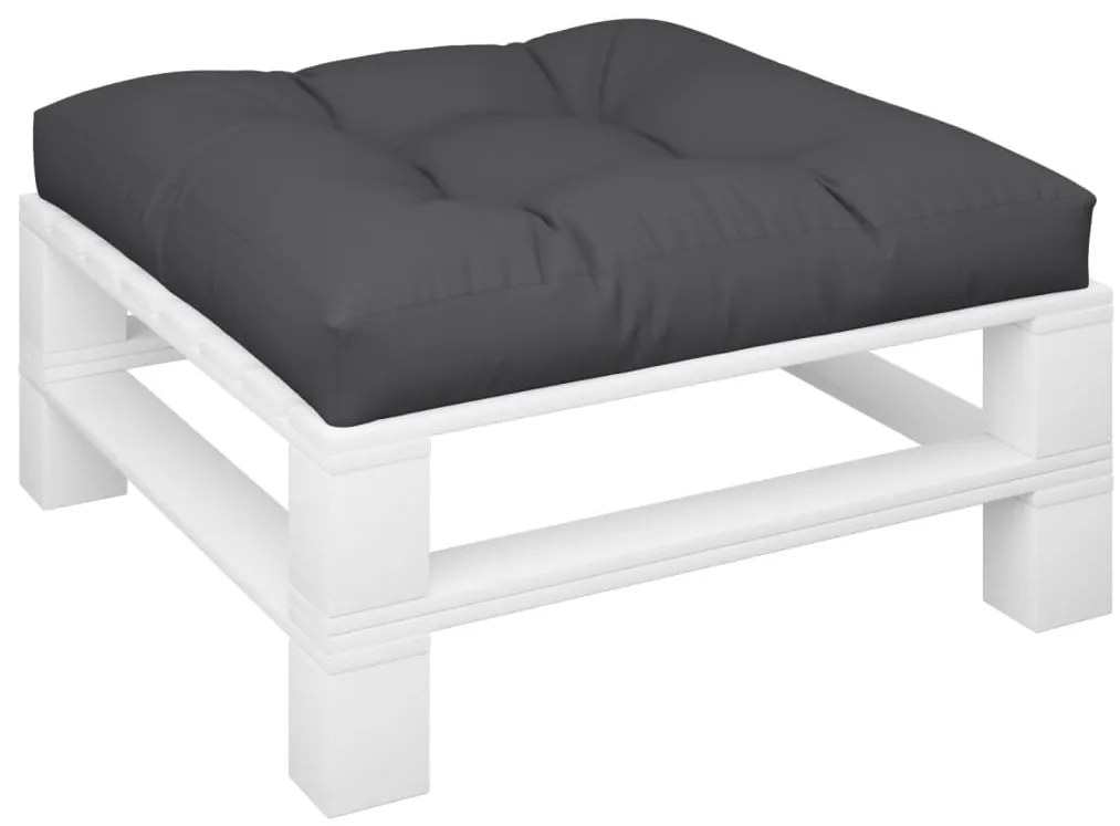 Almofadão para sofá de paletes 70x70x12 cm tecido preto