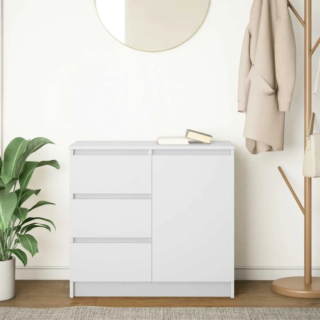 Aparador c/ gaveta 71x35x65 cm derivados de madeira branco