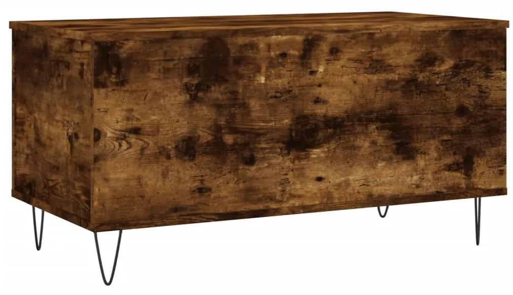 Mesa de centro 90x44,5x45 cm derivados madeira carvalho fumado