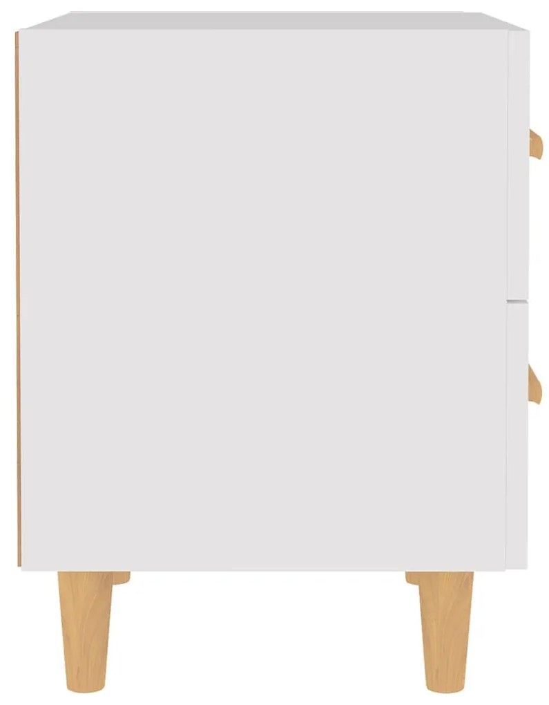Mesas de cabeceira 2pcs 40x35x47,5 cm branco