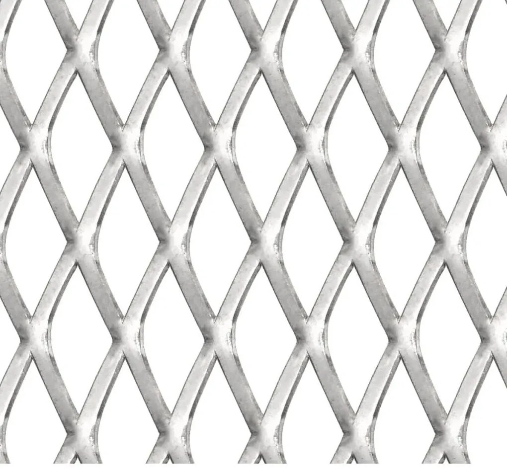 Cerca de arame p/ jardim aço inoxidável 100x85 cm 45x20x4 mm