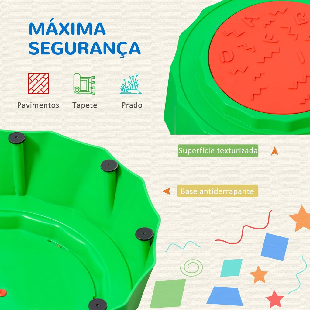 Outsunny Conjunto de 8 Traves de Equilíbrio para Crianças de 3-6 Anos Degraus de Equilíbrio com Almofadas Antiderrapantes para Interior e Exterior Carga Máxima 50kg 45,5x11,5x8cm Multicor
