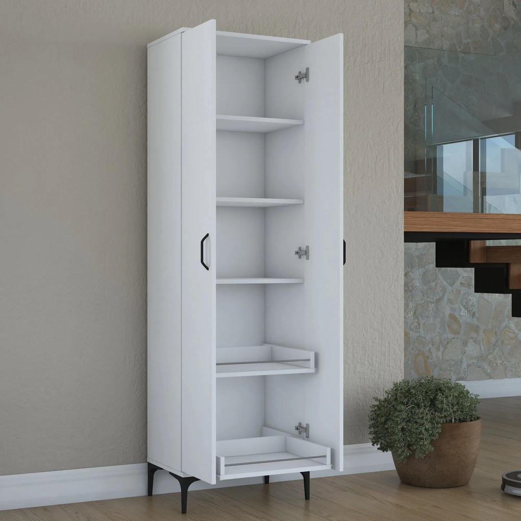 Armário Multiusos JE110 – Branco – 60x198,6x40 cm