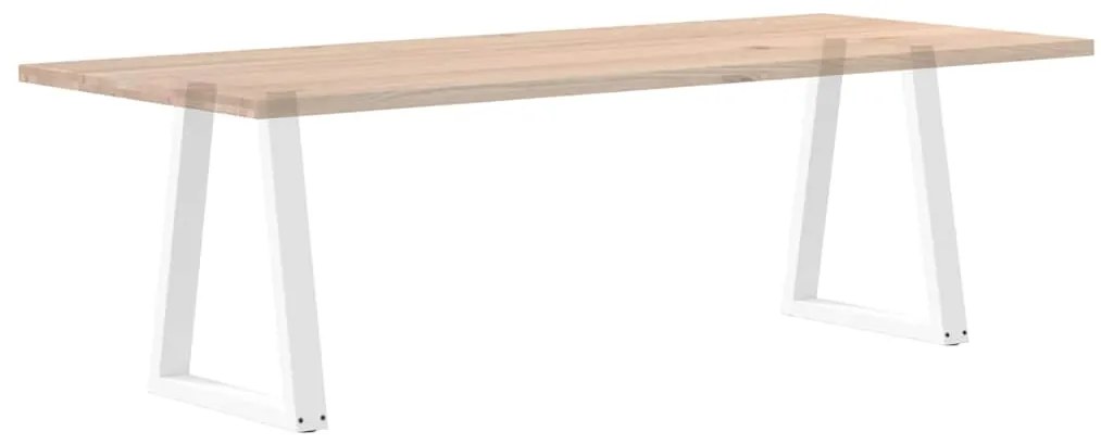Pés para mesa de jantar em formato de V, 2 peças, branco, 60x(72-73) c