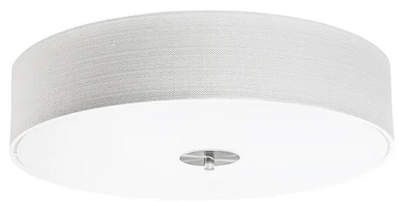 Candeeiro de teto rústico branco 50 cm - Drum Jute Country / Rústico,Moderno