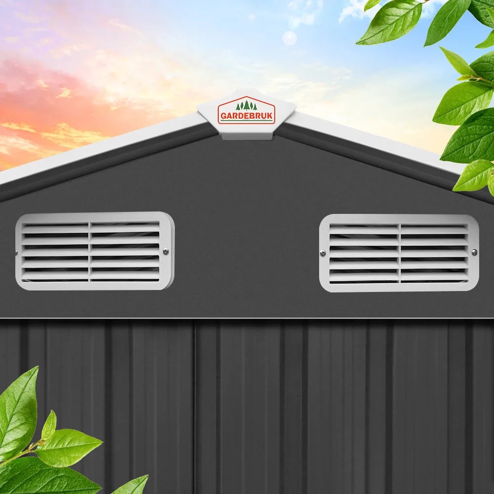 Abrigo Jardim para ferramentas em metal 312x257x178cm antracite