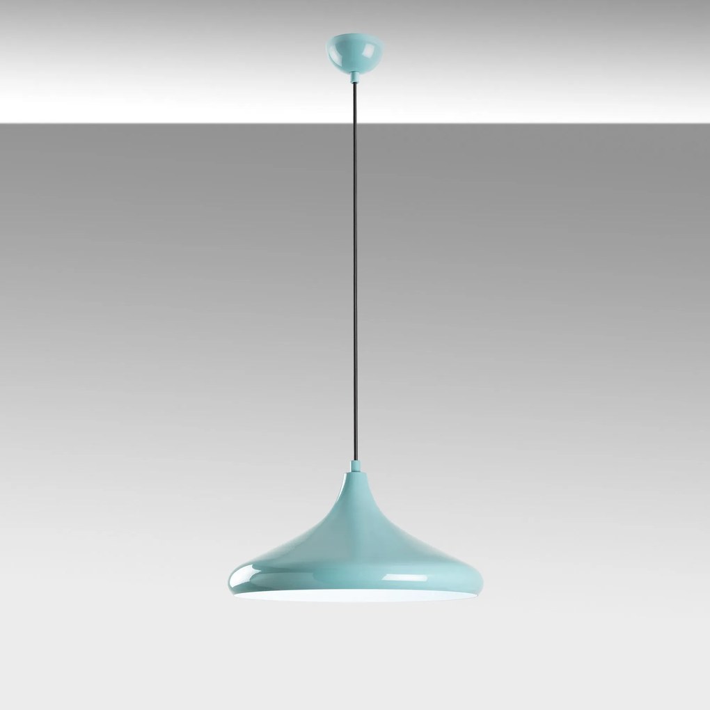 Candeeiro de Teto Eysan – Turquesa – Ø35 h:20 cm