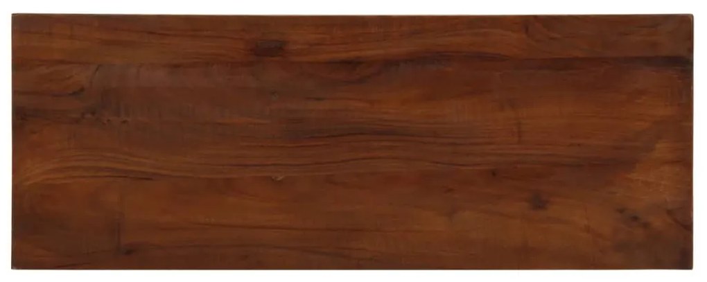 vidaXL Tampo de mesa retangular 90x20x2,5 cm madeira recuperada maciça