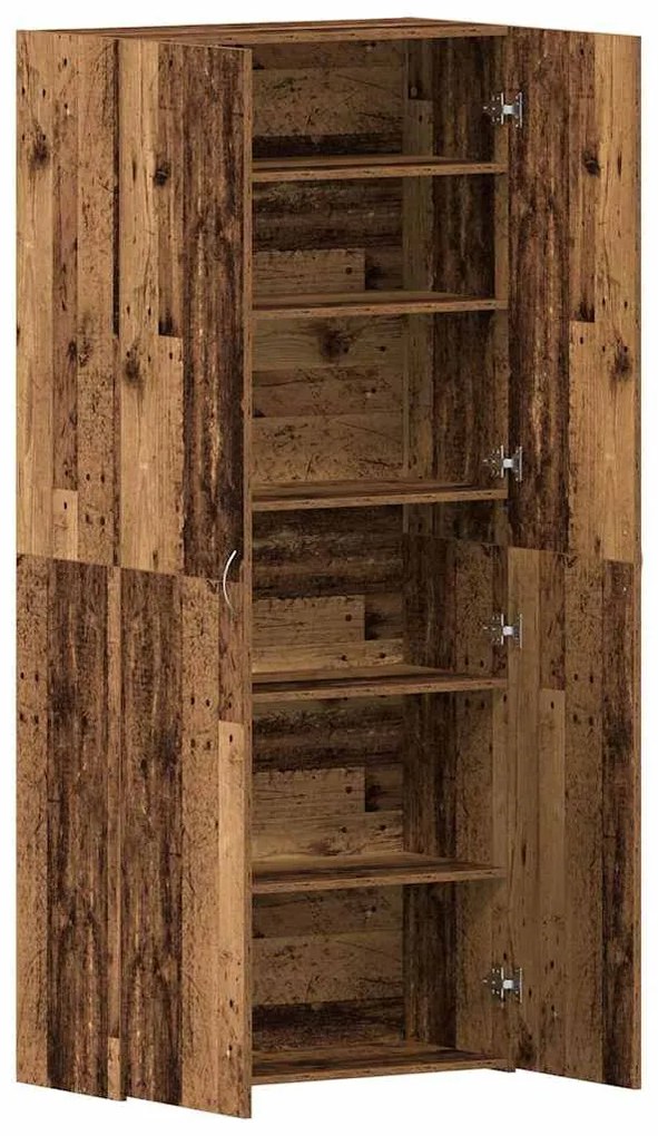 Cabideiro Madeira Velha 80x35,5x180 cm Madeira Engenharia
