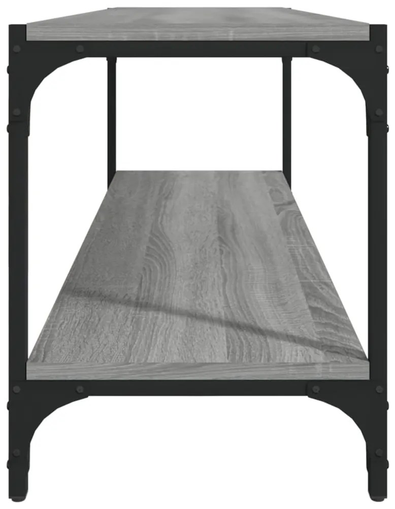 Móvel de TV 100x33x41 cm derivados madeira/aço cinzento sonoma