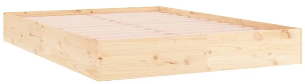 Estrutura de cama king 150x200 cm madeira maciça