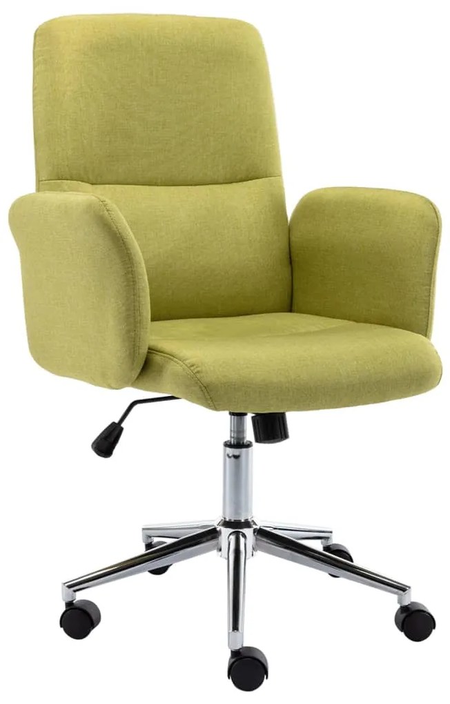 vidaXL Cadeira de escritório tecido verde
