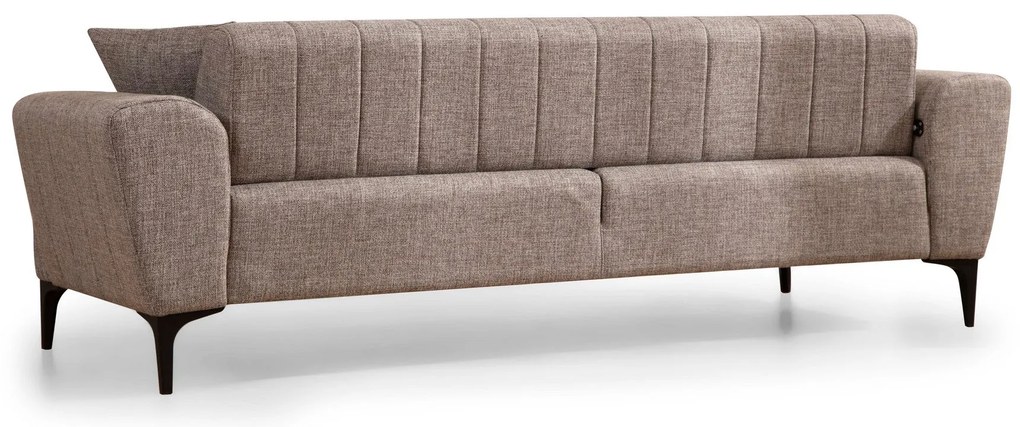 Sofá-cama 3 Lugares Hamlet – Castanho Claro – 230 cm x 95 cm x 77 cm