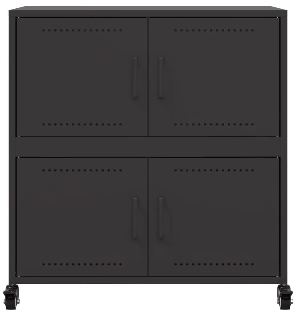 Aparador 68x39x72 cm aço preto