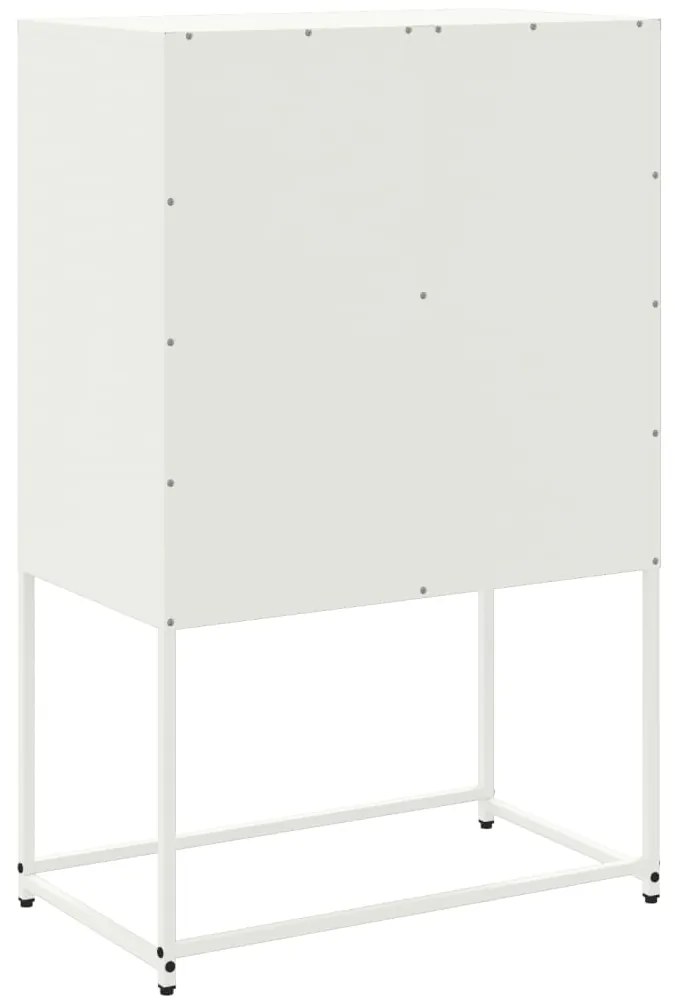 Aparador 68,5x38,5x107 cm aço branco