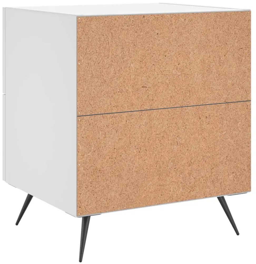Mesa de cabeceira 40x35x47,5 cm derivados de madeira branco