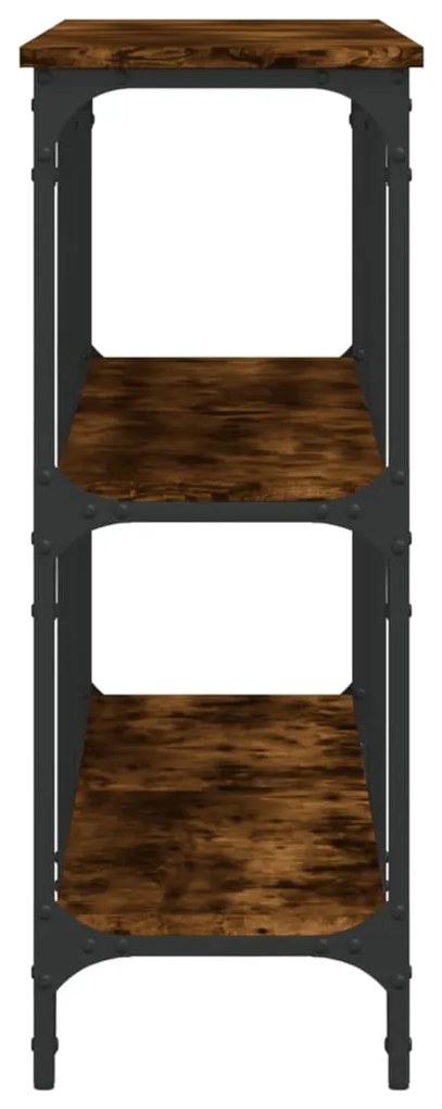 Mesa consola 150x29x75 cm derivados de madeira carvalho fumado