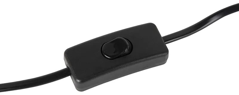 Candeeiro de mesa retro preto com bronze - Milou Moderno