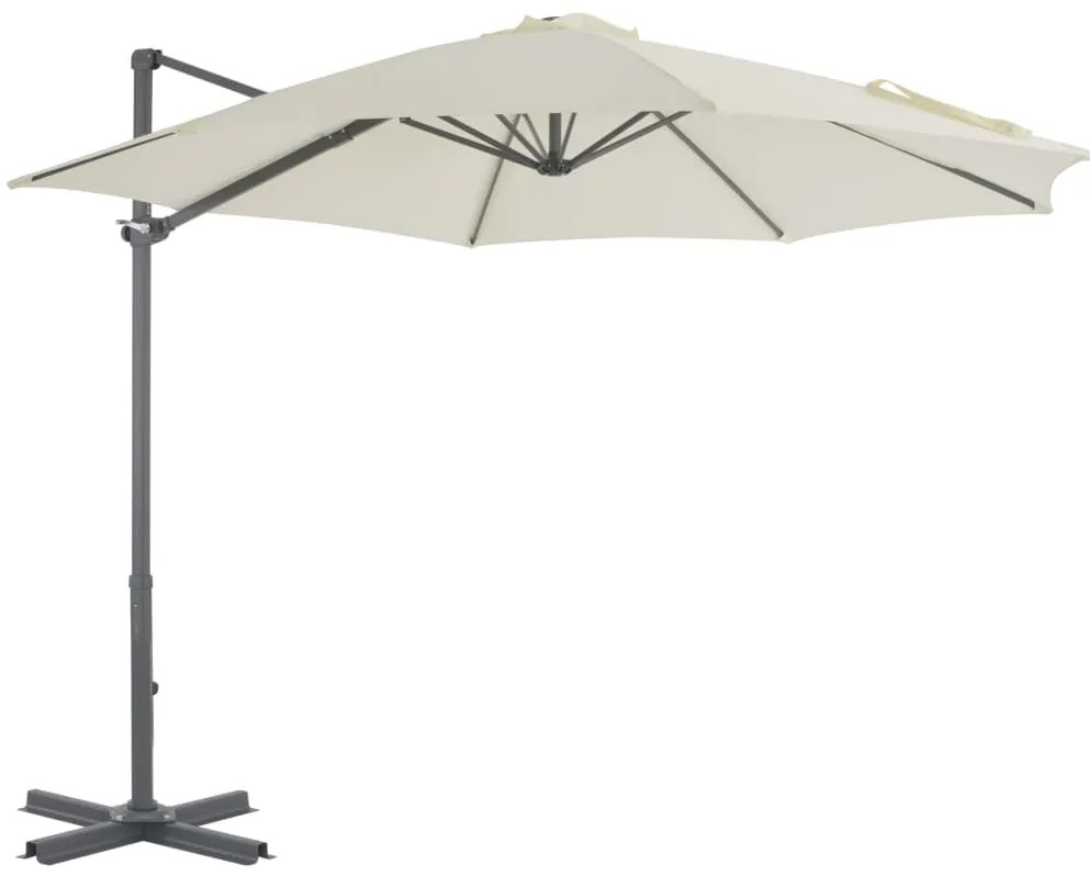 Guarda-sol de jardim com base portátil areia