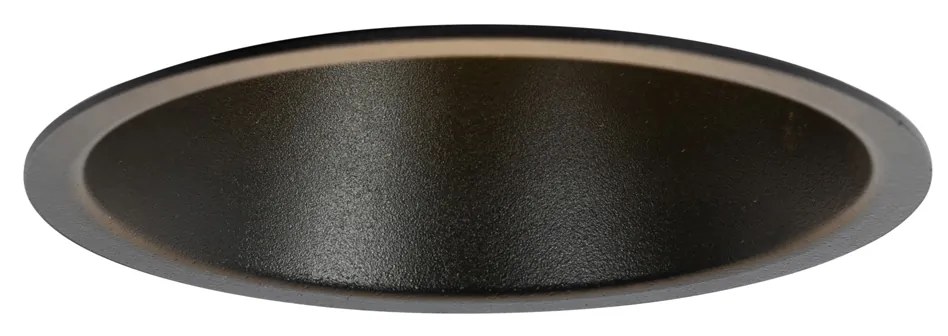 Conjunto de 6 Focos Embutidos Pretos GU10 70mm IP44 - Dept