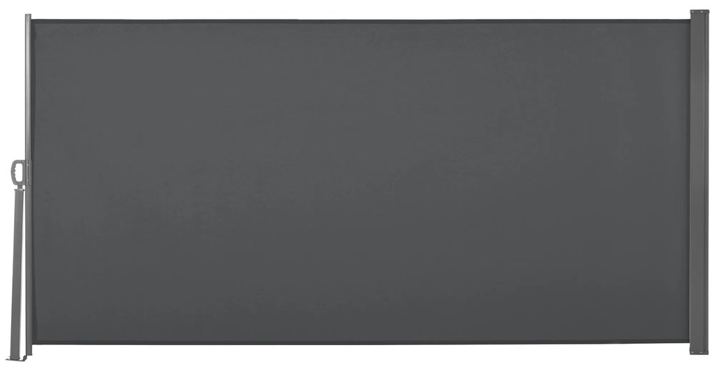 Outsunny Toldo Lateral Retrátil para Terraço Pátio ou Jardim Toldo de Privacidade para Exterior Dobrável 300x160 cm Cinza