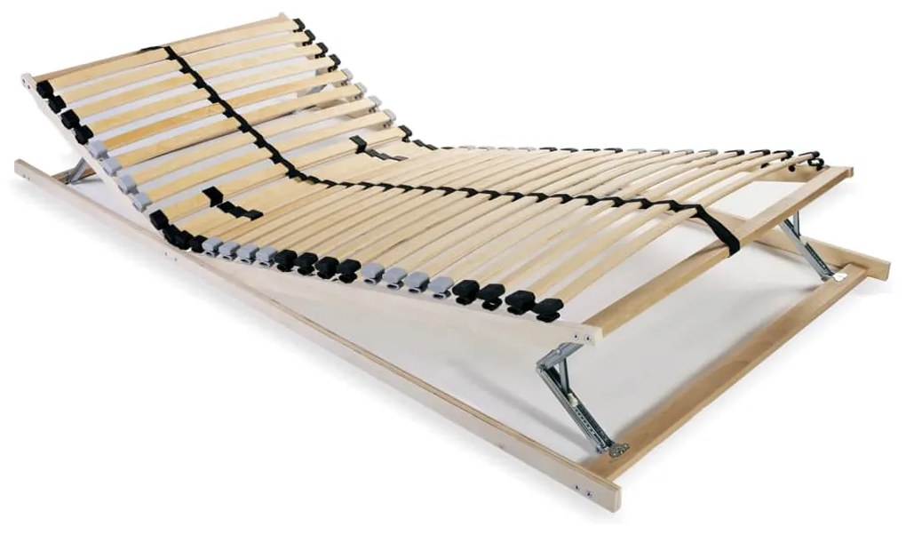 246456 vidaXL Estrado de ripas com 28 ripas 7 zonas 80x200 cm