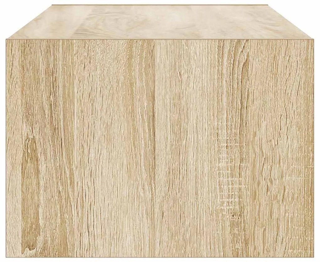 Móvel de TV com luzes LED 100X35,5x25 cm carvalho sonoma