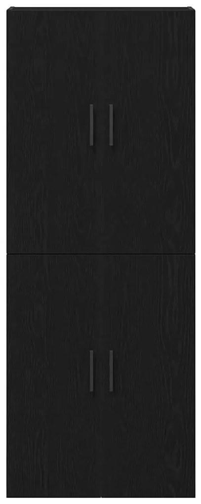 Armários 2 pcs em Carvalho Preto 69,5x34x180 cm em Madeira de Engenhar