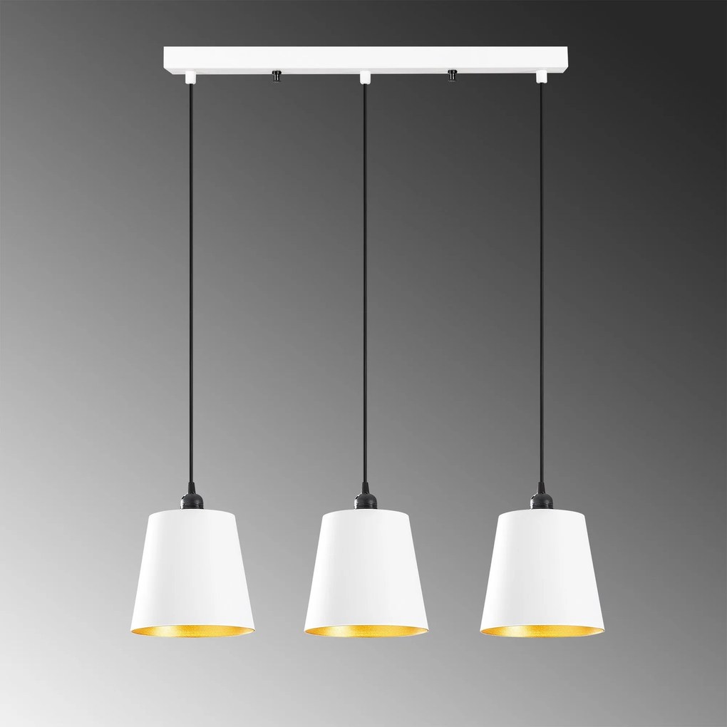 Candeeiro de Teto Berceste – Branco – 60 x 21 cm
