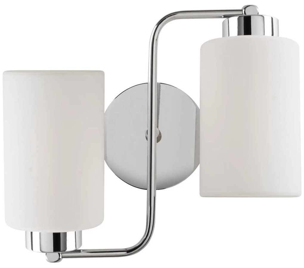 Candeeiro de Parede Balcova – Prateado – 32 cm
