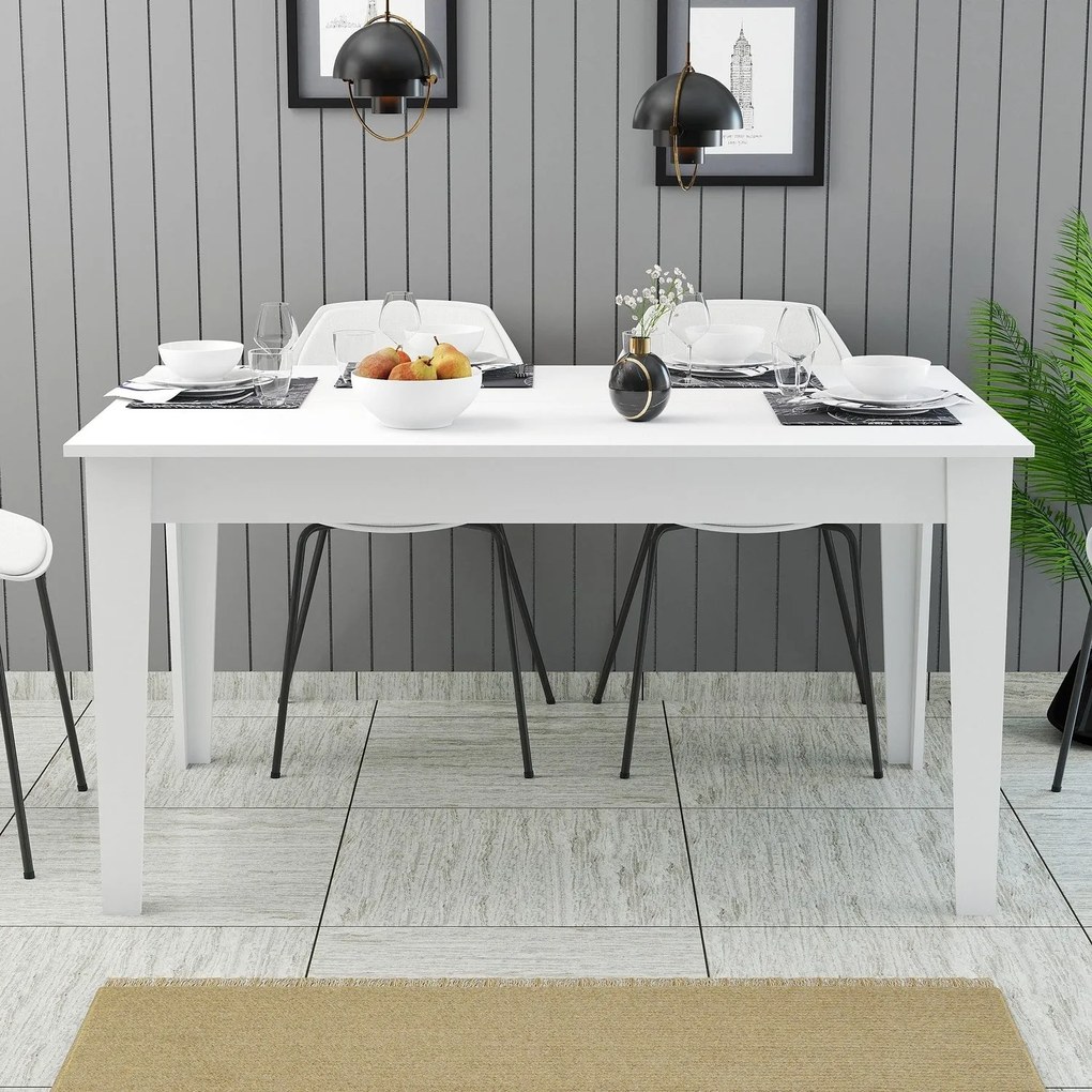 Mesa de Jantar Milan500 – Branco – 145x75x88 cm