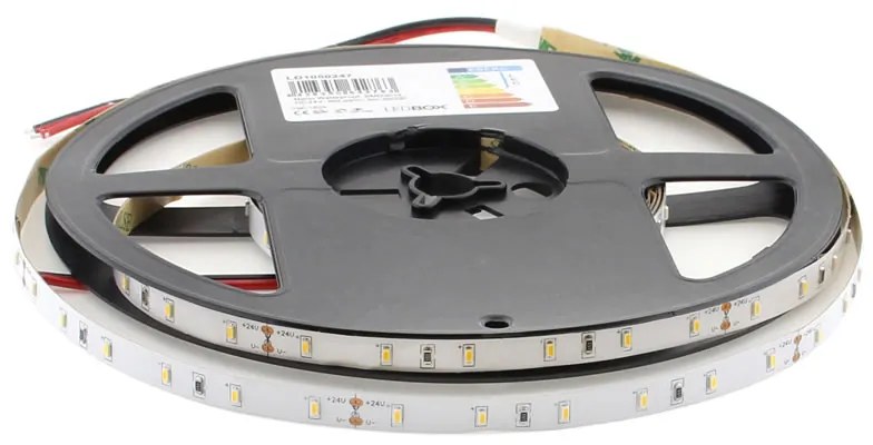 Fita LED monocolor SMD3014, DC24V, 5m (60 Led/m), 30W, IP68 à prova d'água, Branco Frio