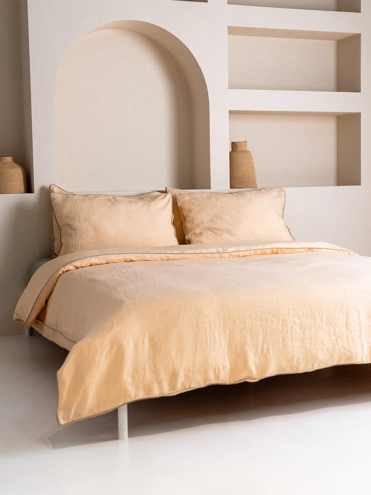 Conjunto de roupa de cama em linho Brazilian Sand, conjunto de 2