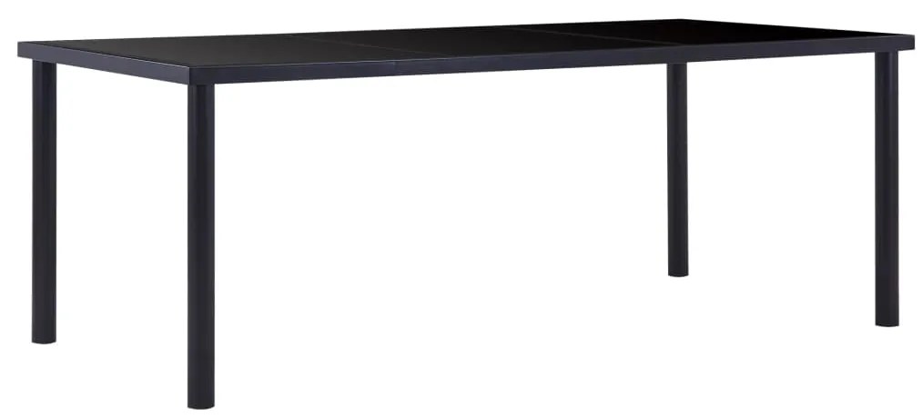 11 pcs conjunto de jantar couro artificial preto